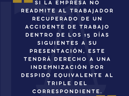 Despido de trabajador accidentado Despido de trabajador accidentado