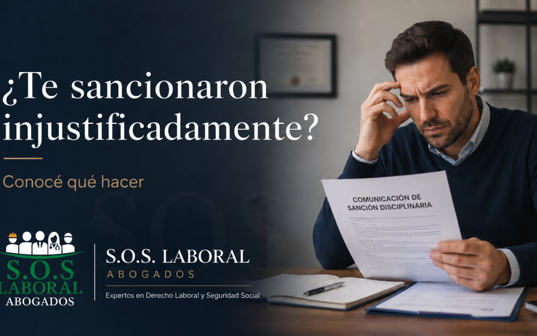 ¿Te sancionaron injustificadamente en el trabajo?